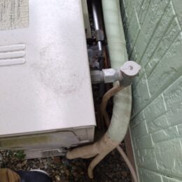 ガスエアコンの交換工事